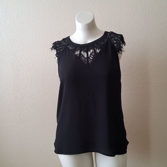 NWT 41 Hawthorn Lace Top Size XL Black - Picture 9 of 12